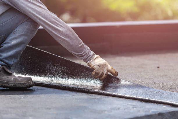 Professional Waterproofing technician working in Knightsville, IN